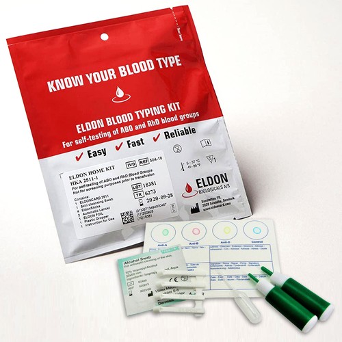 Blood type test kit - test,