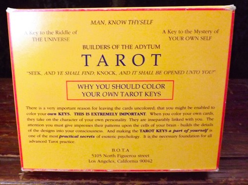Builders the adytum tarot - the,